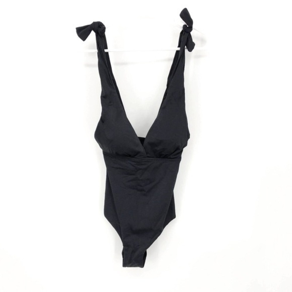 Kim Gravel x Swimsuits For All Tie‎ Shoulder 1-Piece Suit Black Women's Size 4